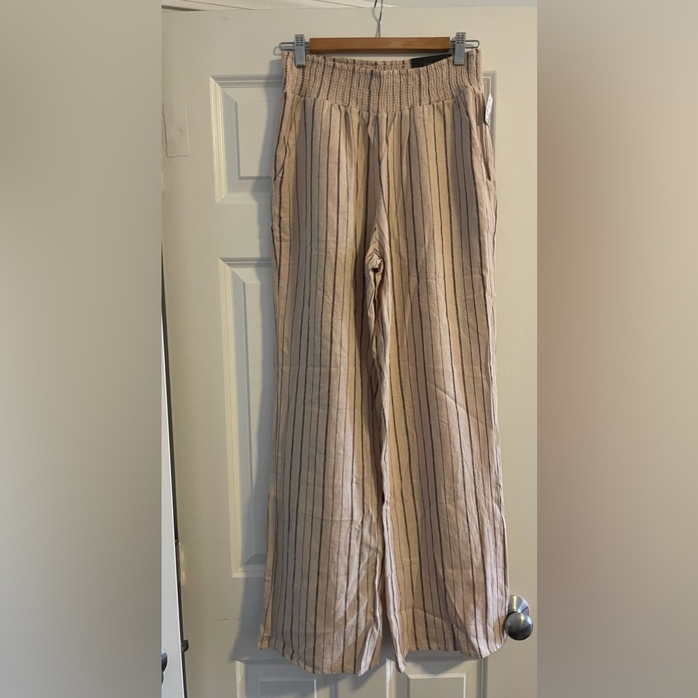 Summer linen mix pants
